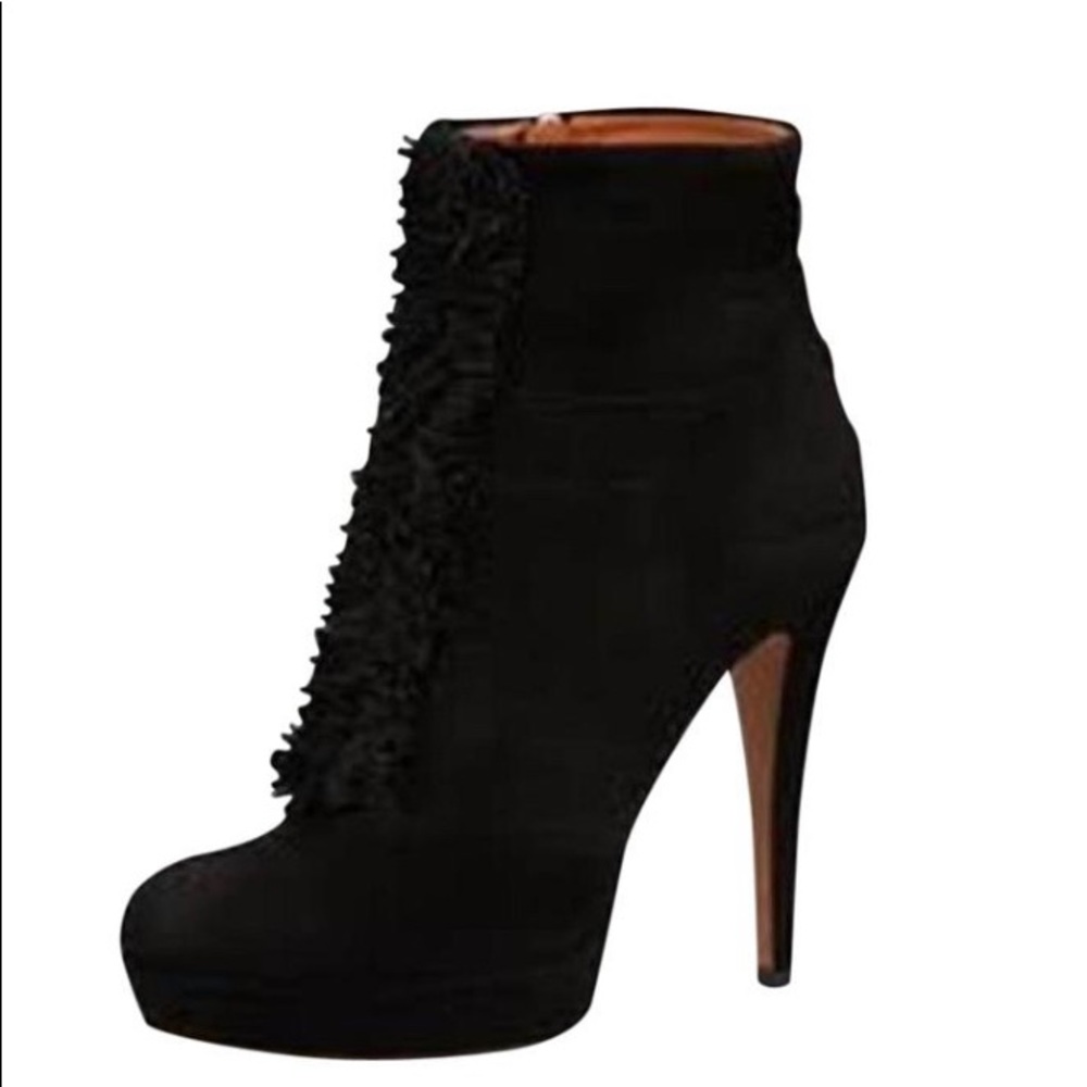 Gucci Suede Black Ankle boots Sz 39